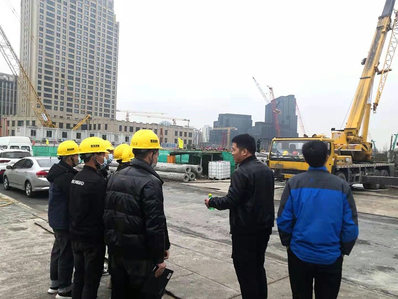 勁性復合樁施工現(xiàn)場